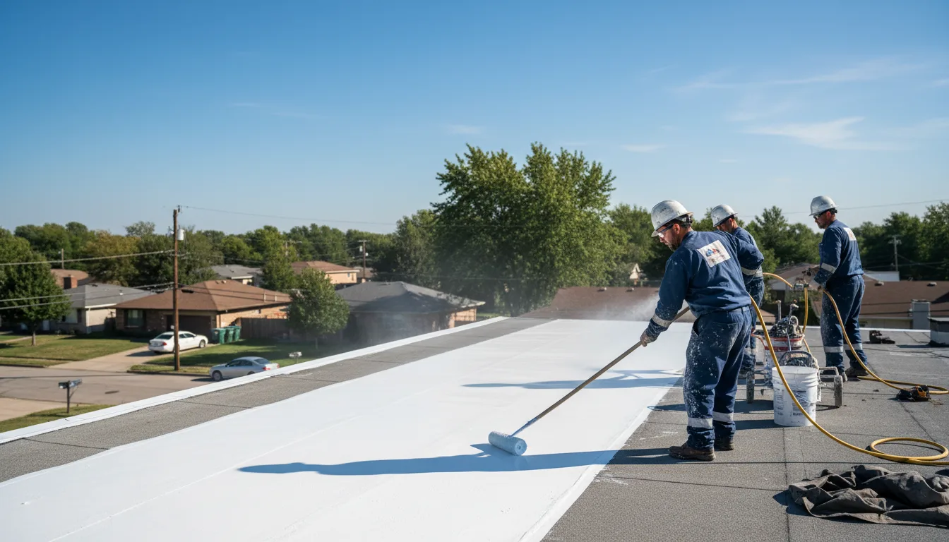 Commercial roof coating in Long Beach, CA near me